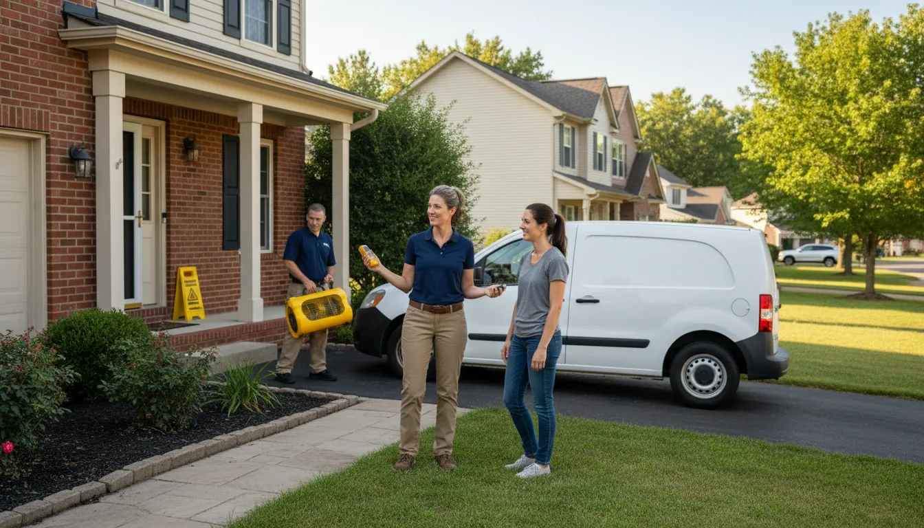 Residential water damage restoration in Union Hall, VA
